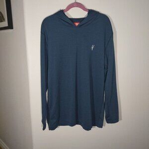 Toes on the Nose Men's Blue Hoodie